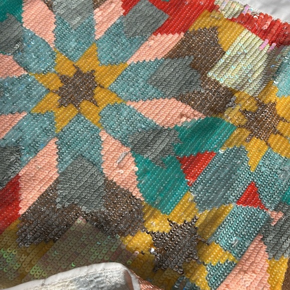 Marciano Colorful Sequin Mini Skirt Guess by Marciano size 2 - Picture 16 of 16